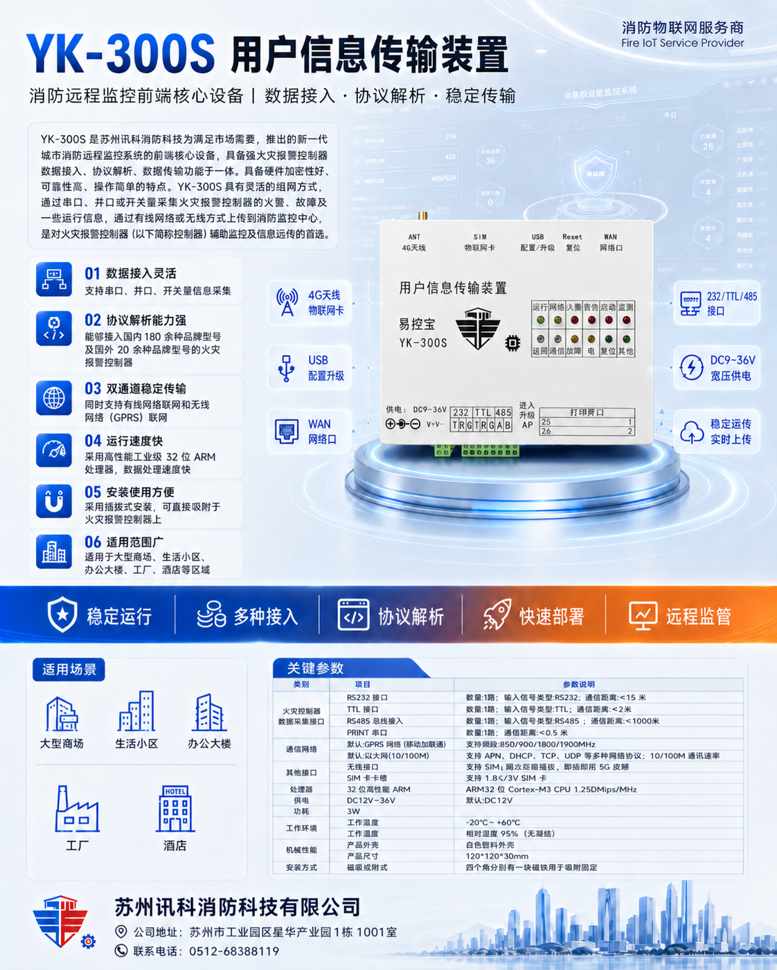 YK-300S 用户信息传输装置